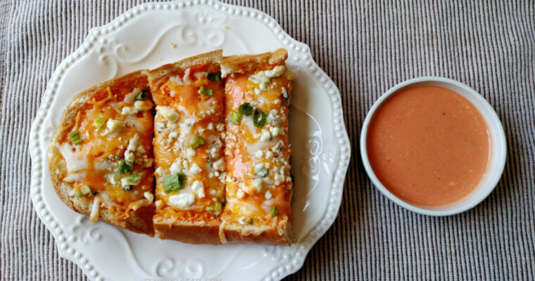 Buffalo Wing French Bread Pizza Sticks