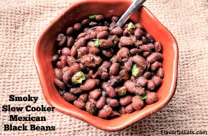 Smoky Slow Cooker Mexican Black Beans