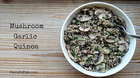 Mushroom Garlic Quinoa