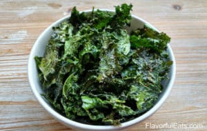 Crispy Garlic Kale Chips
