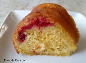 Lemon Raspberry Bundt Cake