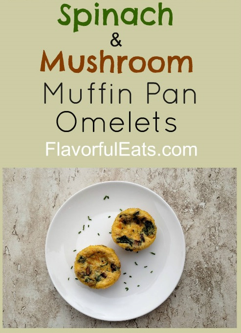 Spinach & Mushroom Muffin Pan Omelets