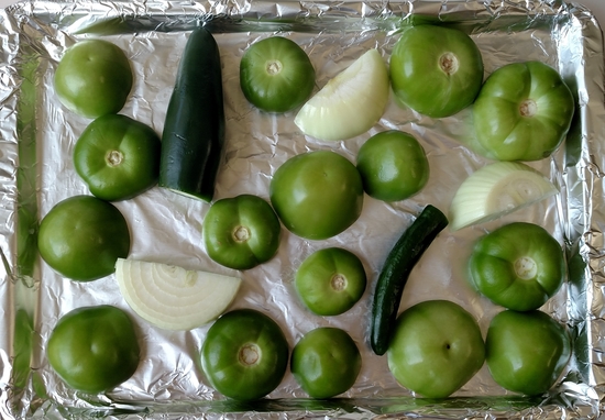 Roasted Tomatillo & Avocado Salsa