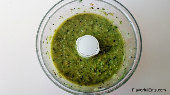 Roasted Tomatillo & Avocado Salsa