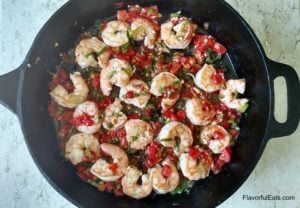 Garlicky Shrimp in Jalapeno Butter