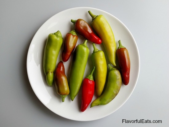 Pickled Hot Banana Peppers & Onions