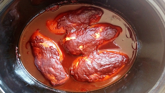 Easy Slow Cooker Cheesy BBQ Chicken