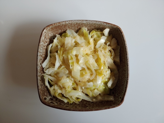 Bowl of Braised Cabbage & Onions