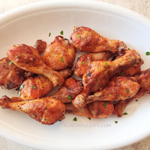 Spicy Baked Chicken Drumsticks.