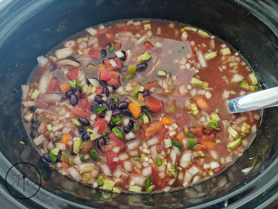 Slow Cooker Black Bean Soup - Flavorful Eats