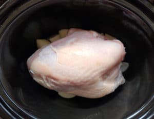 Slow Cooker Cajun Butter Turkey Breast before it's slathered in butter