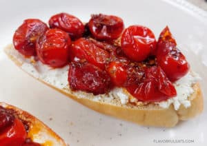 Goat Cheese Crostini with Balsamic Grape Tomatoes