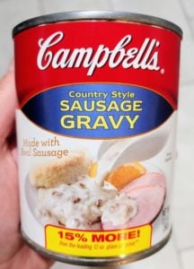 Campbell's Country Style Sausage Gravy