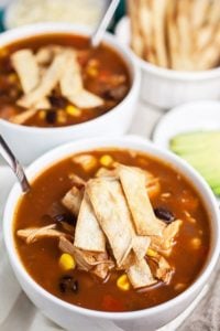 Crockpot Chicken Tortilla Soup