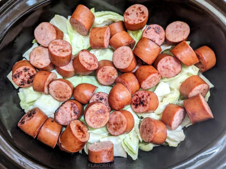 Slow Cooker Smoked Sausage & Cabbage Flavorful Eats