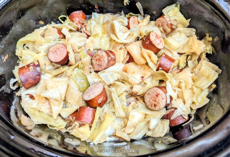 Slow Cooker Smoked Sausage & Cabbage Flavorful Eats