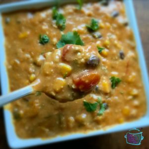 Slow Cooker Creamy Vegan Fiesta Soup