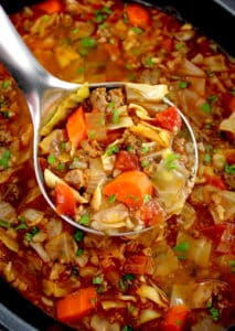 Slow Cooker Cabbage Roll Soup