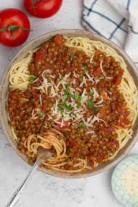 Slow Cooker Lentil Bolognese