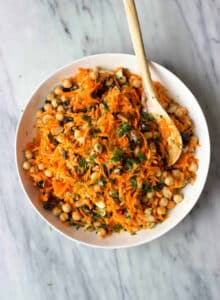 Carrot, Chickpea and Raisin Salad