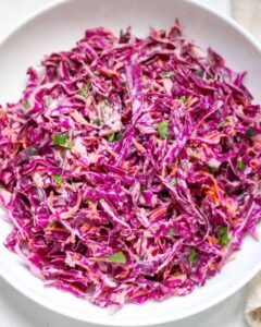 Purple Cabbage Coleslaw