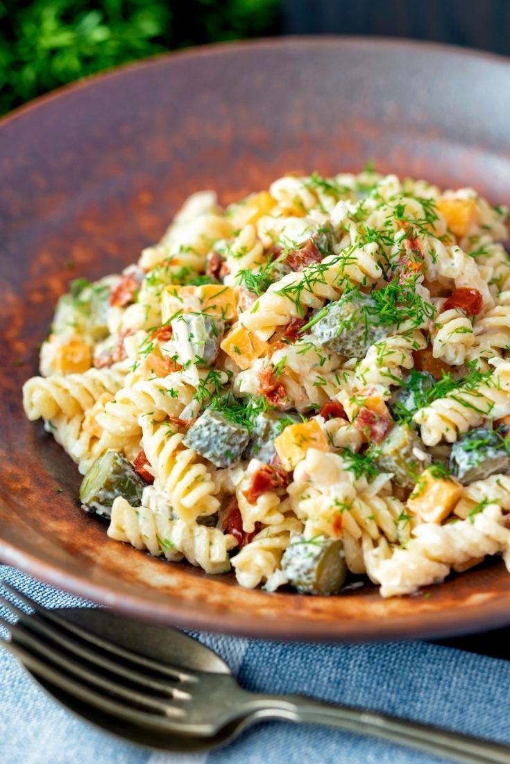 Dill Pickle Pasta Salad