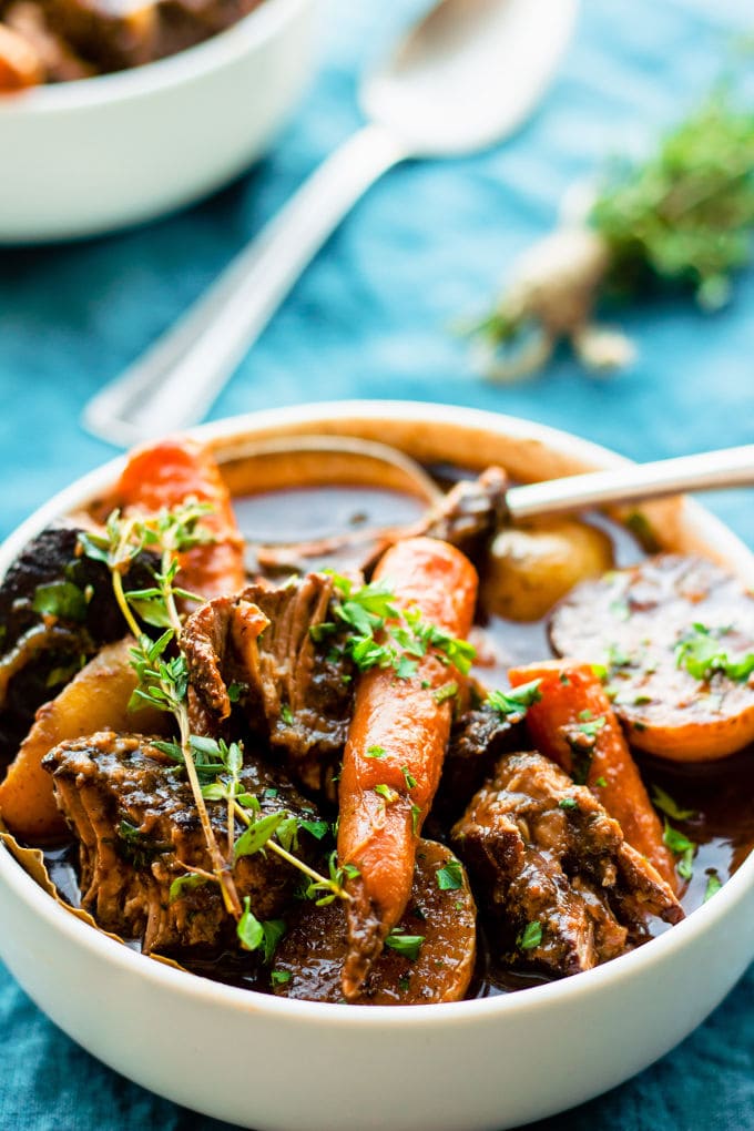 slow cooker gluten-free beef bourguignon (Beef Burgundy)