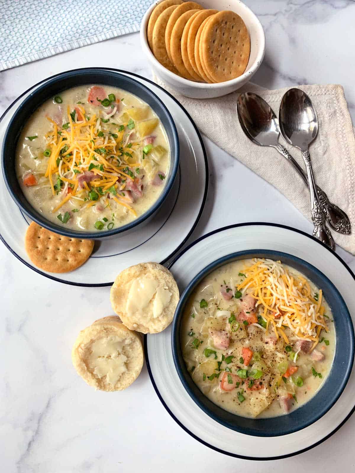 Slow Cooker Ham and Potato Soup