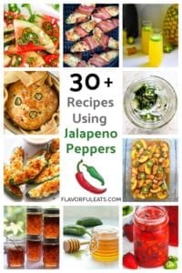 Pinterest pin for 30+ Recipes Using Jalapeno Peppers.