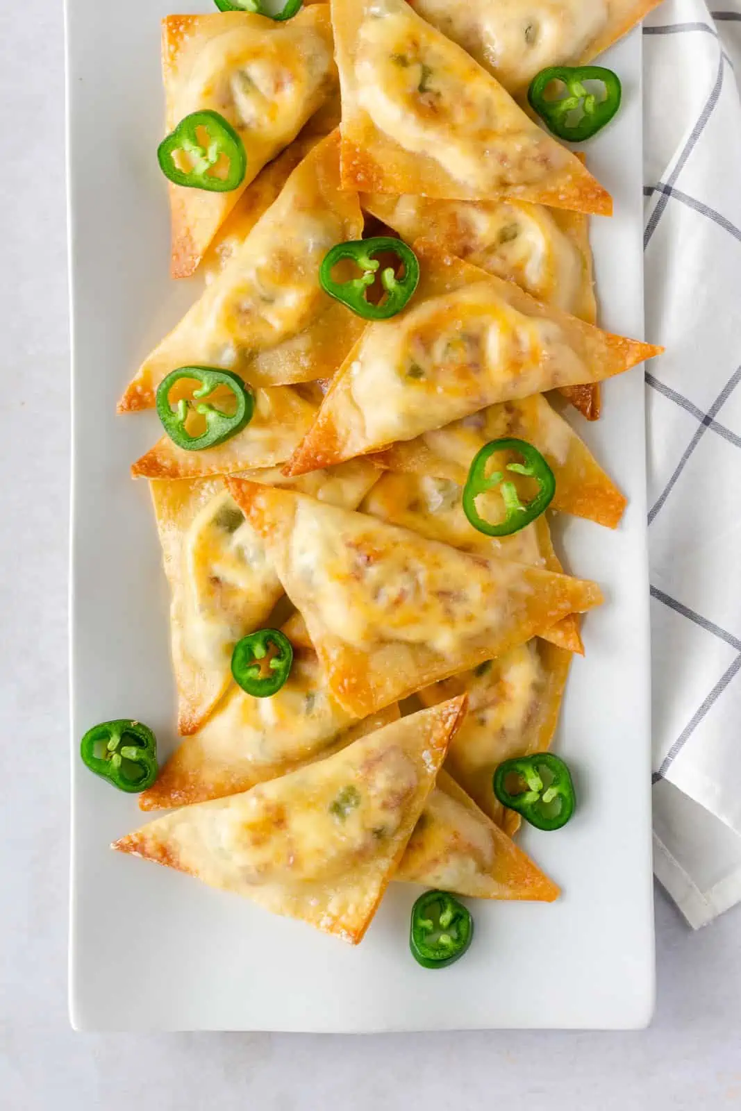 Baked Jalapeno Popper Wontons