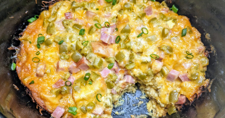 Slow Cooker Denver Omelet Breakfast Casserole