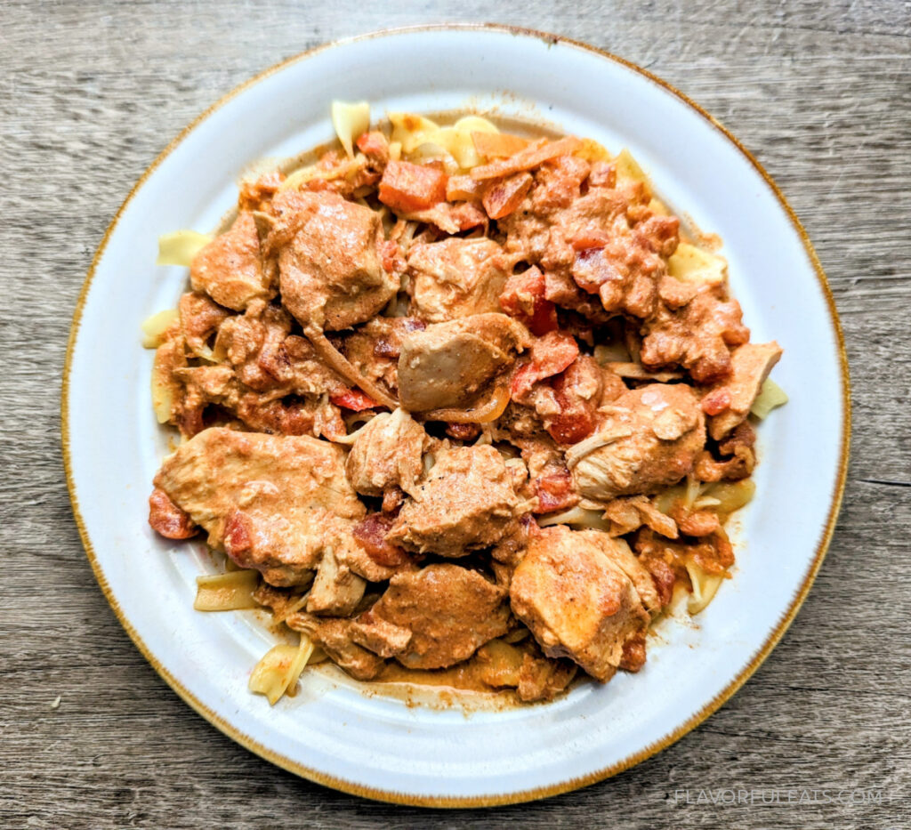 Slow Cooker Chicken Paprikash - Flavorful Eats