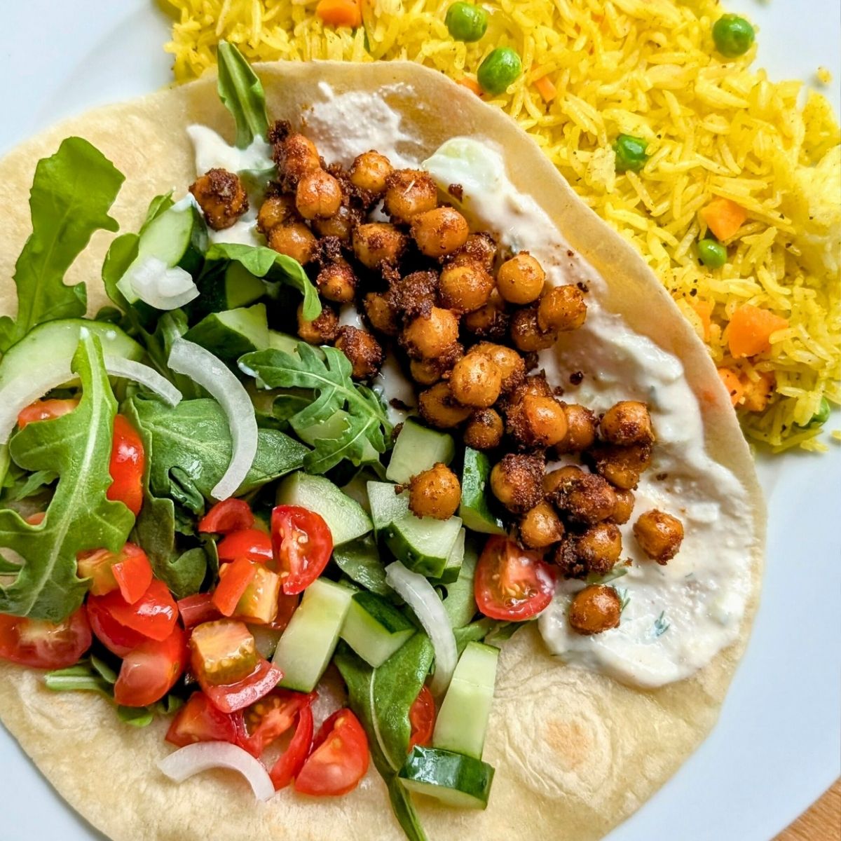 Chickpea Shawarma Wraps