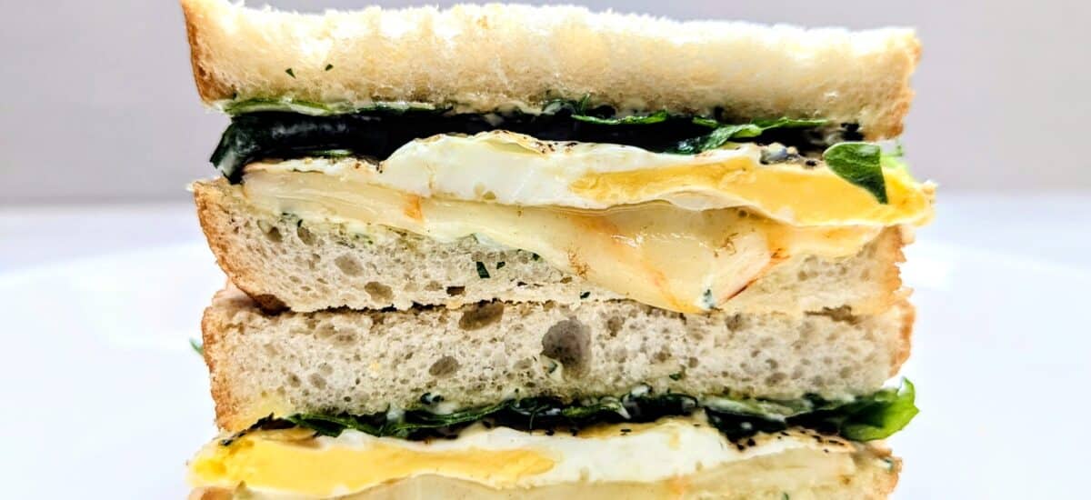 Fried Egg Sandwich with Herby Mayo