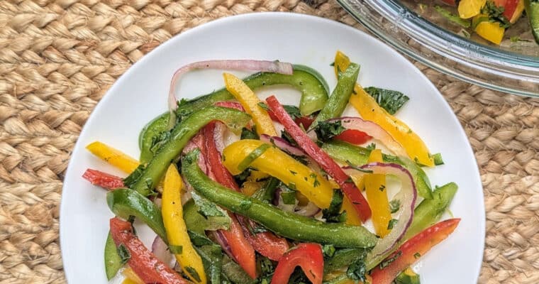 Cilantro Lime Bell Pepper Salad