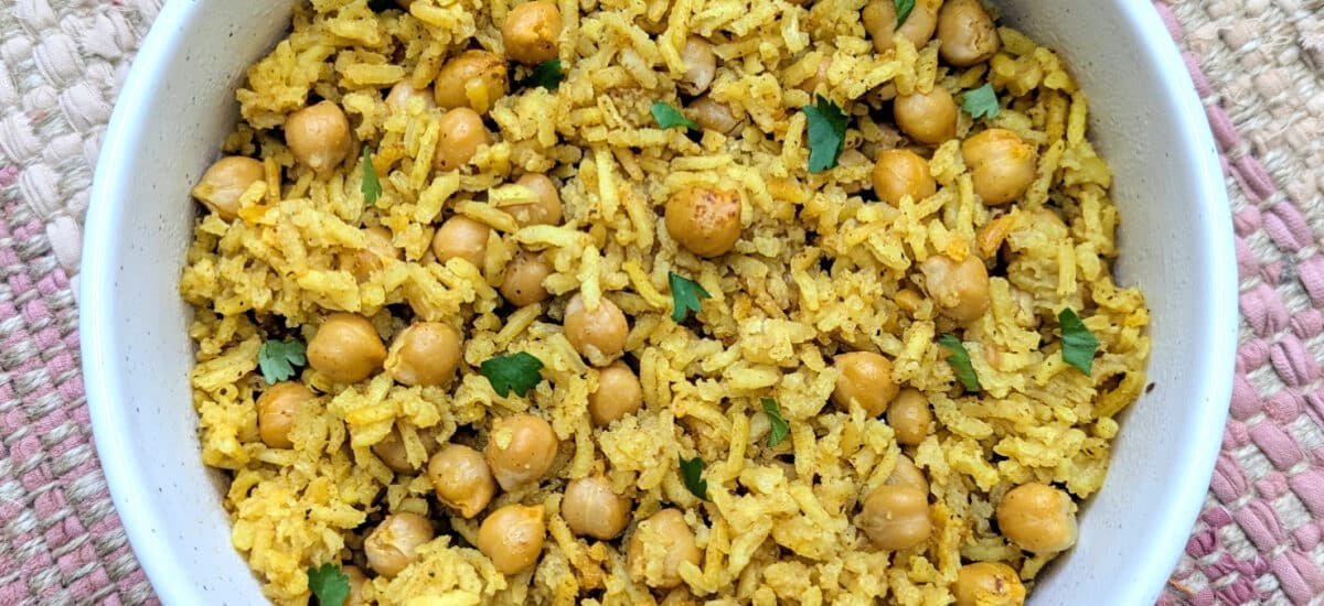 One-Pot Spiced Rice and Chickpeas